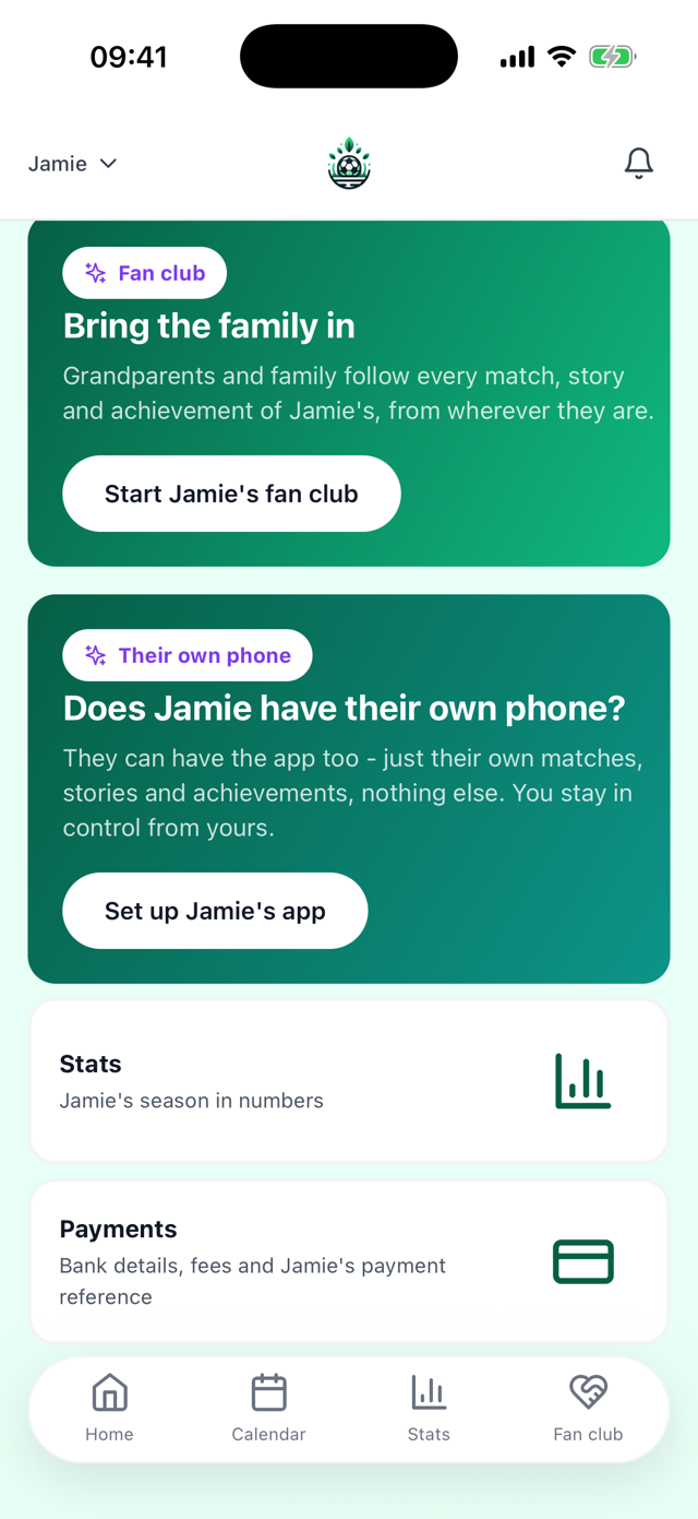 The fan club card: grandparents and family follow every match, story and achievement