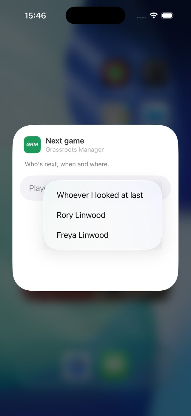 Tap Player and choose who it follows