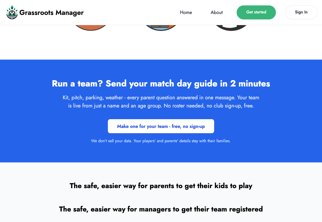 Start from the homepage