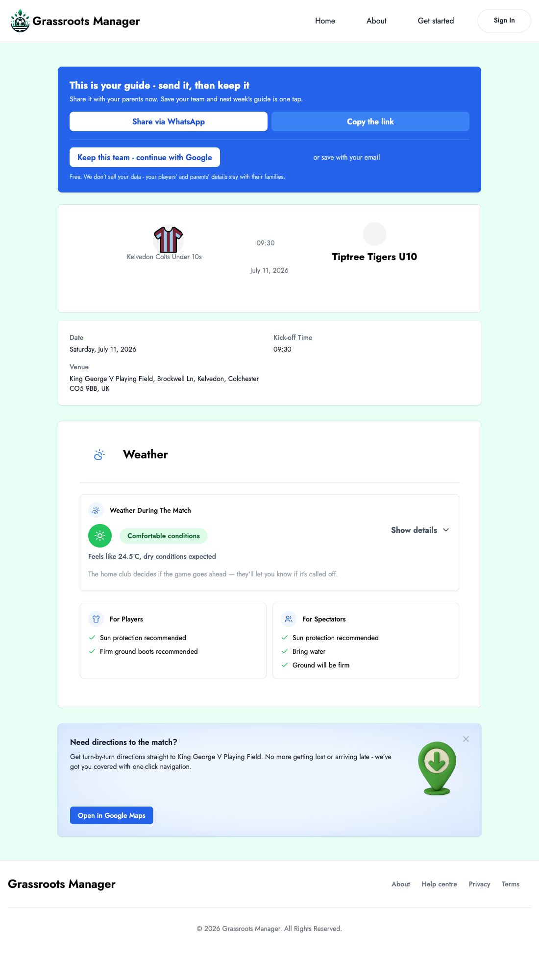Your guide, ready to send